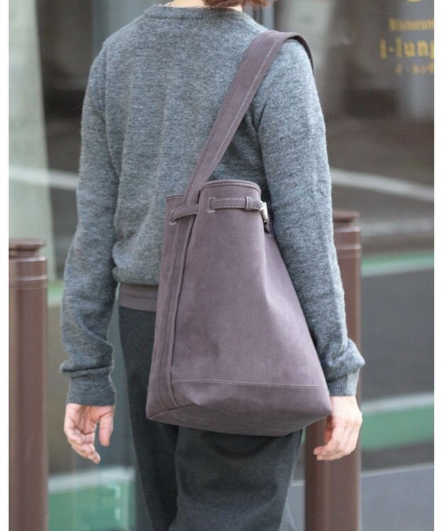 MORROW by thank 【A4サイズ収納可/軽量】SAILAS ワンショルダーバッグ L チャコールグレー