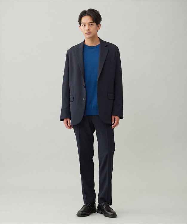 UNFILO MENS 【OCEANS YouTube 掲載/男女兼用】スムースシルキーニット ブルー