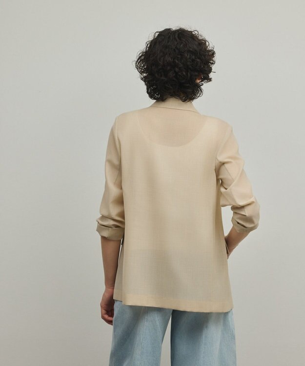 GRACE CONTINENTAL シアーウールジャケット ベージュ