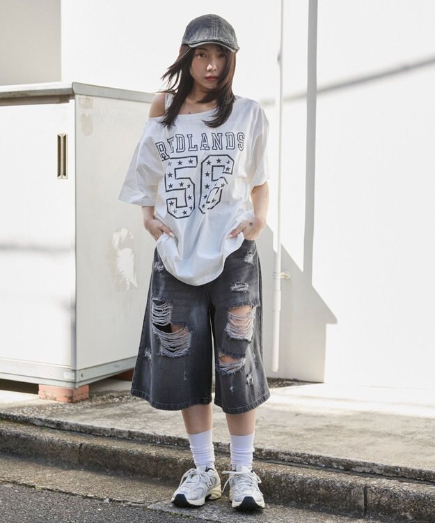 WEGO ２WAYグラフィックワンショルBIGT 柄2