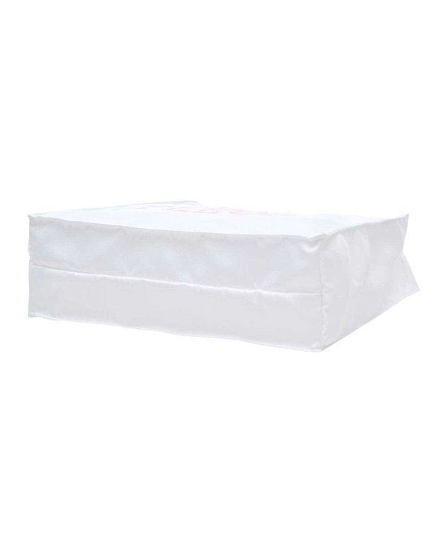 Maison de FLEUR ブランドロゴ発泡プリントスクエアトート Off White