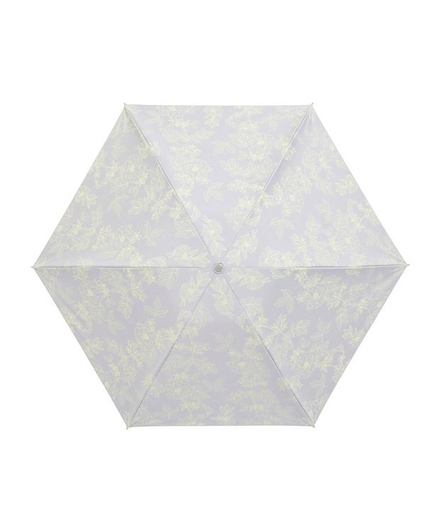 MOONBAT 【 遮光率100％/遮熱/UV/軽量】MACKINTOSH PHILOSOPHY(マッキントッシュフィロソフィー)晴雨兼用日傘 ドローイングフラワー Barbrella バーブレラ 折りたたみ傘 フワクール生地使用 ライトグレー