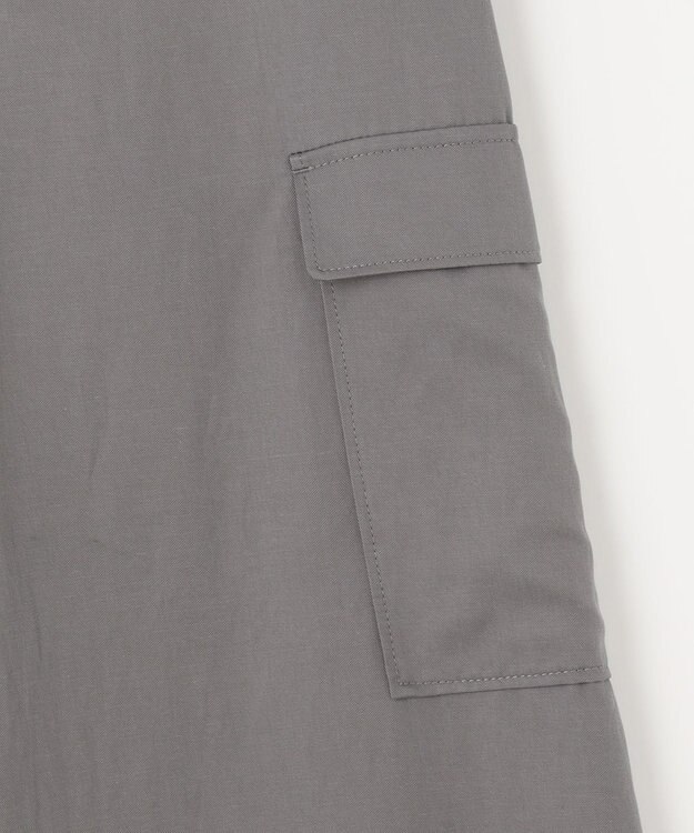 自由区 L 【洗える】テンセルツィルカーゴ パンツ グレー