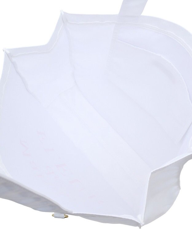 Maison de FLEUR ブランドロゴ発泡プリントスクエアトート Off White