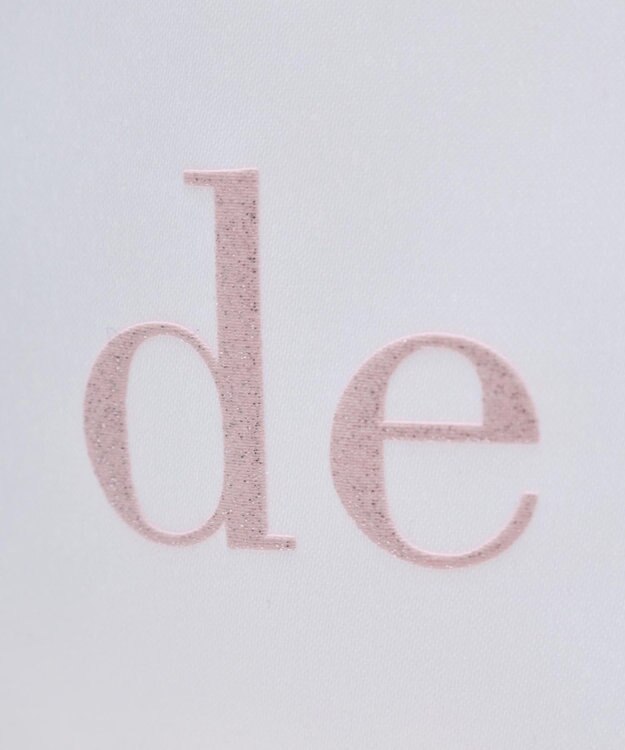 Maison de FLEUR ブランドロゴ発泡プリントスクエアトート Off White