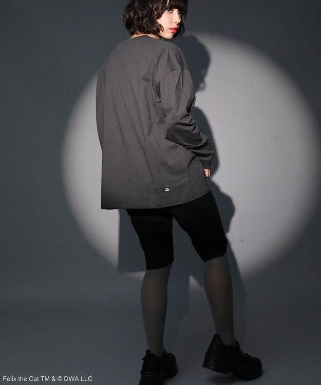 Green Parks ■ＦＥＬＩＸ　フェイスｐｔ　ロンＴＥＥ Charcoal Gray