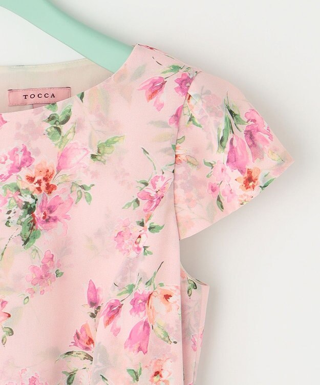 TOCCA 【洗える！】WATERCOLOR HARMONY ドレス ローズ系