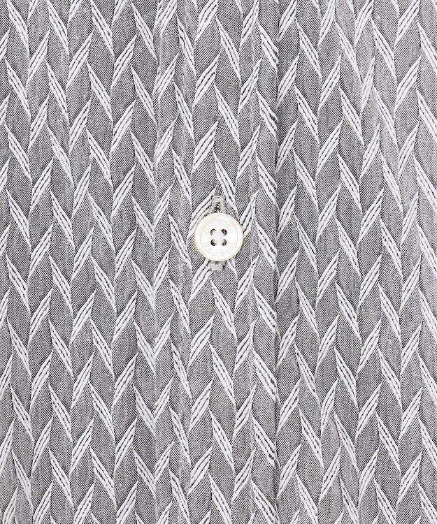 JOSEPH HOMME アロージャガードストレッチ　ウイングカラーシャツ ライトグレー系