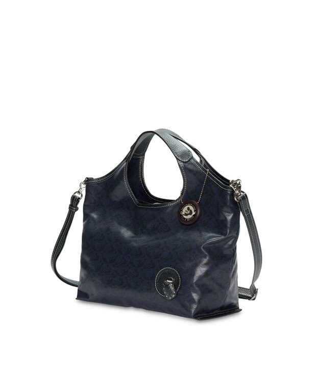 PELLE BORSA 2WAYハンドバッグ Alive アライブ 9085 ネイビー
