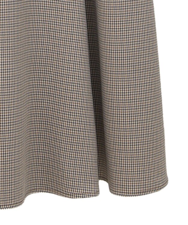 earth music&ecology リブカットソードッキングワンピース Brown