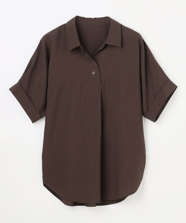 ANY 楽映えブラウス ブラウン