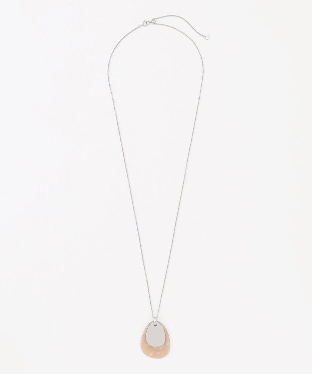 自由区 オーバルアセチメタル ネックレス マットシルバー