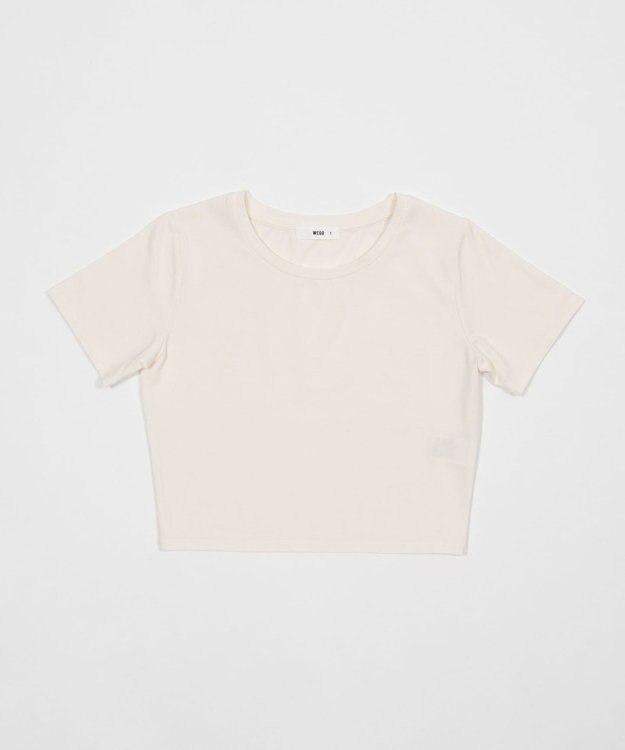 WEGO 【7色/SMLサイズ展開】コンパクトフィットT オフホワイト