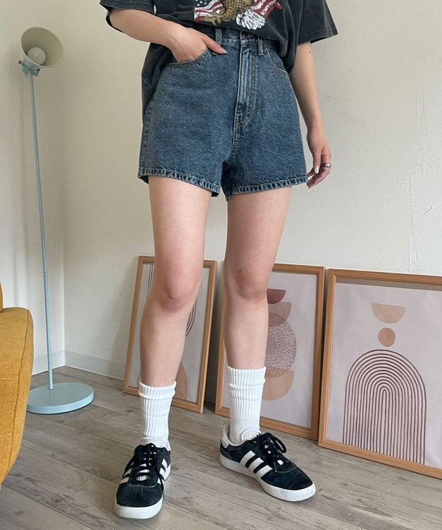 WEGO デニムショートパンツ デニム中濃加工色