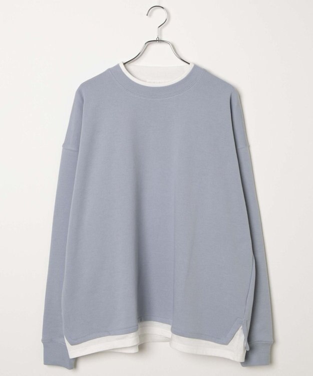 WEGO フェイクレイヤードプルオーバー サックス