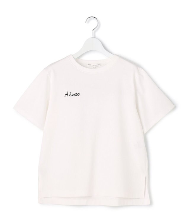 23区 【先行予約】バック刺繍 メッセージロゴ Tシャツ ホワイト系