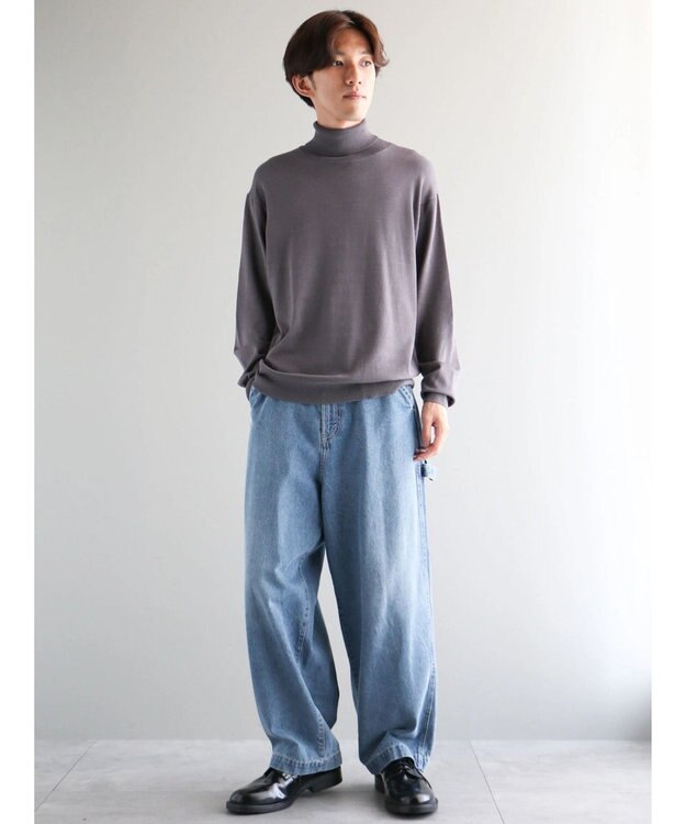 CRAFT STANDARD BOUTIQUE タートルネックニットプルオーバー Charcoal Gray