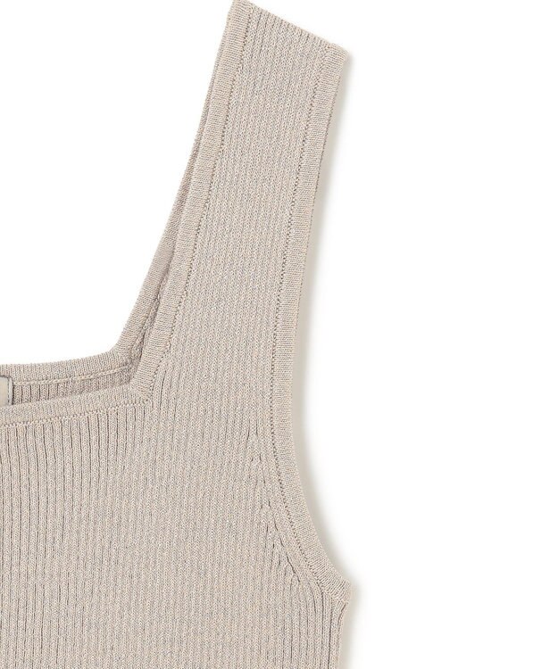 UNFILO ラメリブタンクトップ ゴールド