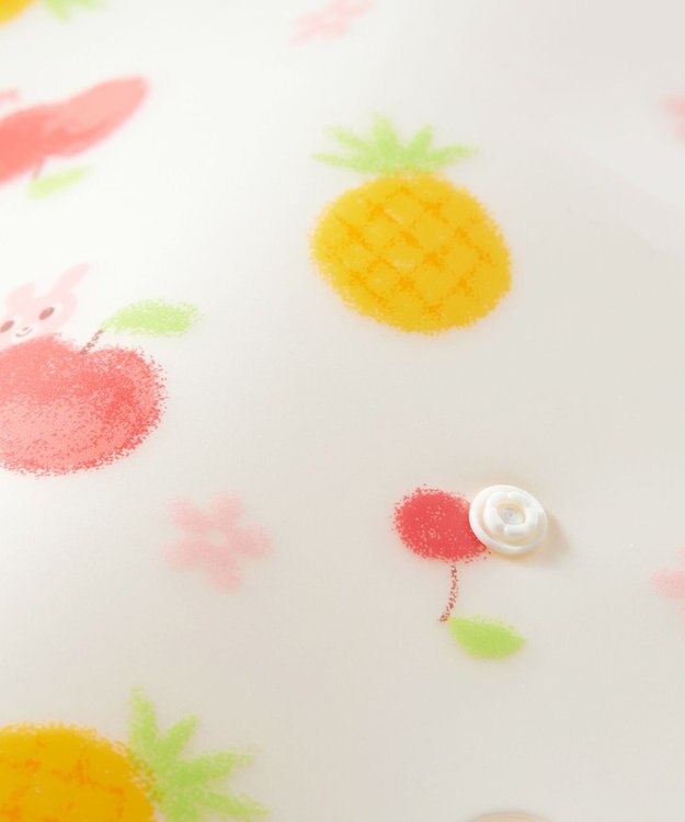 MIKI HOUSE HOT BISCUITS 総柄 お食事スタイ 赤