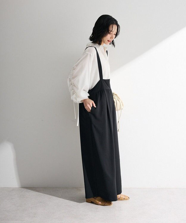 Green Parks スカーチョサロペット Black