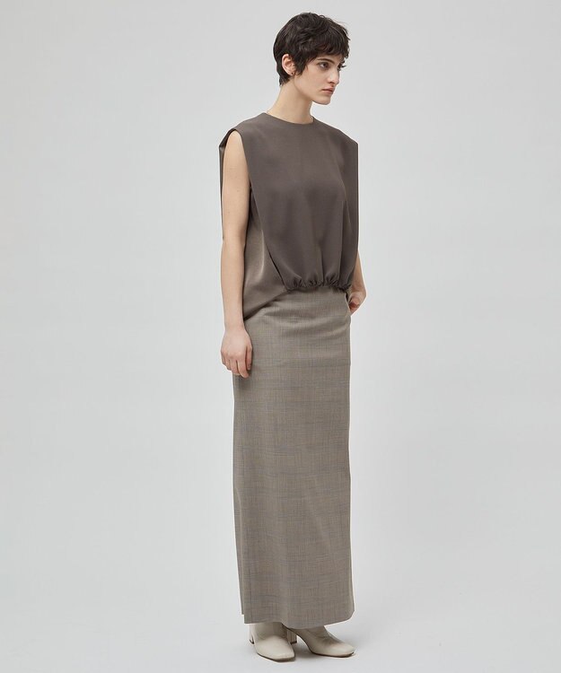 BEIGE， 【洗える】CINDY / ノースリーブブラウス Mocha