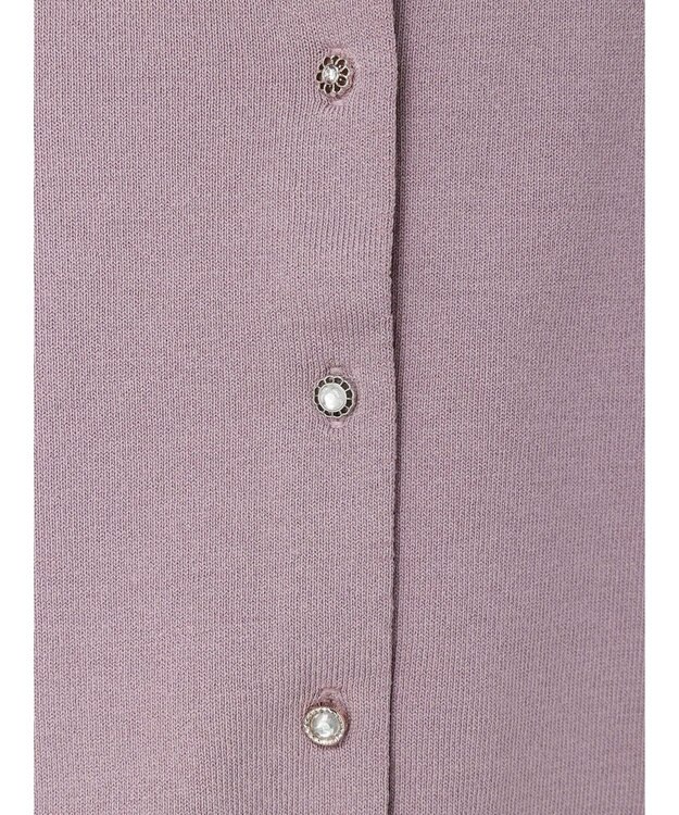 earth music&ecology いろいろ釦クルーネックカーディガン Lavender