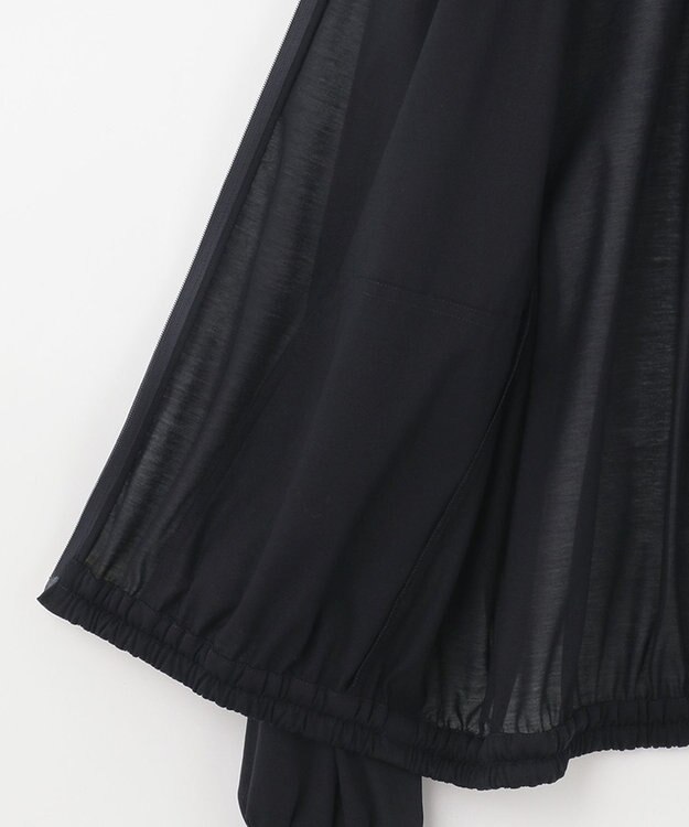 自由区 L 【洗える/冷房対策にも】シアーブルゾン ネイビー系