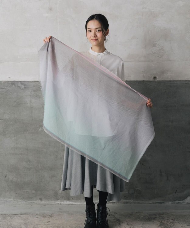 POLS 播州織 極細コットンストール Sサイズ チャコール