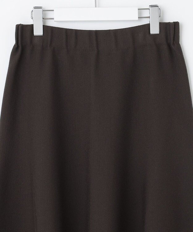 自由区 【洗える/セット着用可】レーヨンストレッチ マーメイドシルエット スカート ダークブラウン系