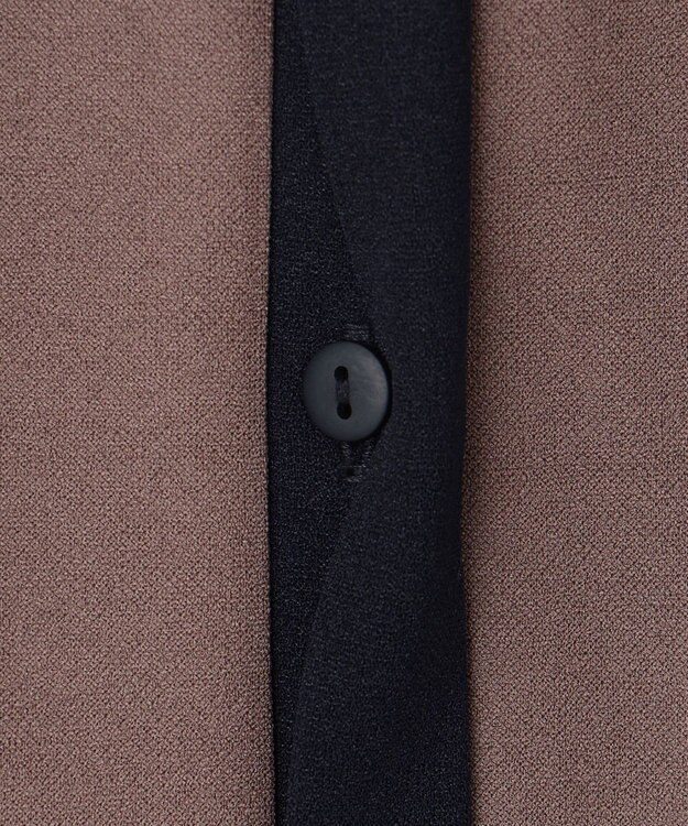 ANY SIS 【UVケア・ストレッチ・洗える】2WAYジョーゼットジャージー ワンピース モカ