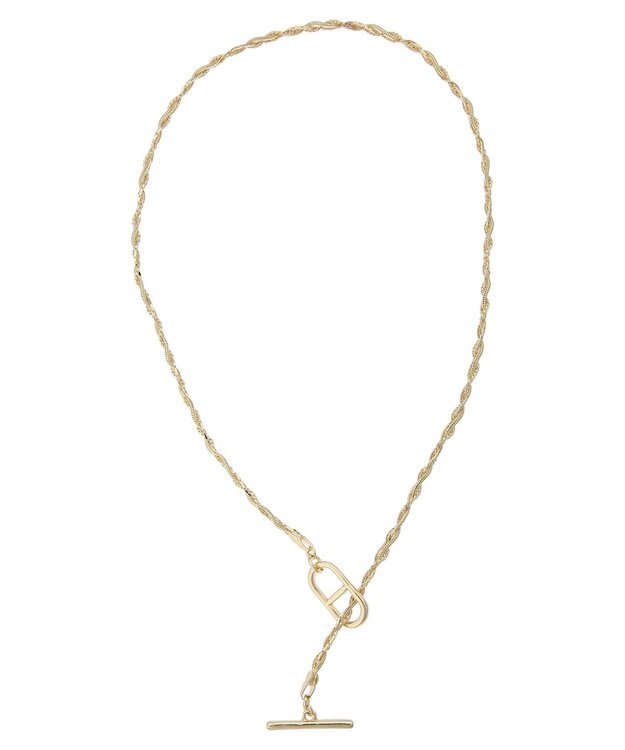 Green Parks ｅｖｅｒｙ　ｗａｌｋ．　マンテルチェーン編みネックレス Gold