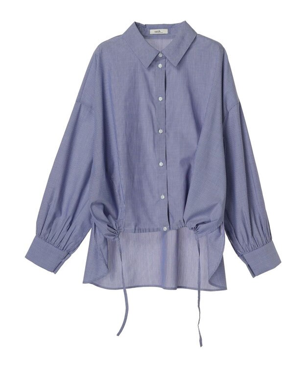 earth music&ecology ＴＲキュプラドロストシャツ Blue