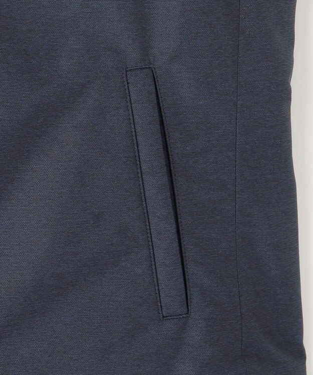 JOSEPH ABBOUD 【軽量/ダウンの吹き出しを防ぐキルトレスダウン】ADSインターレース ダウンベスト ブルー系