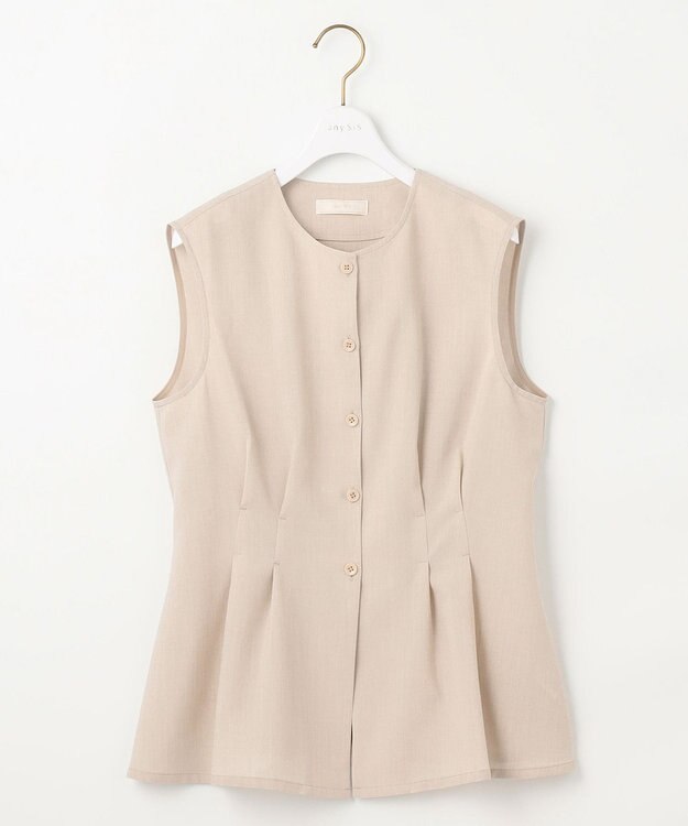 ANY SIS 【WEB・一部店舗限定】スイートクール ジレブラウス ライトベージュ