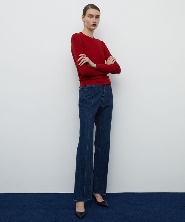 BEIGE， 【S-size】TRONCHET / セミフレアデニム Indigo