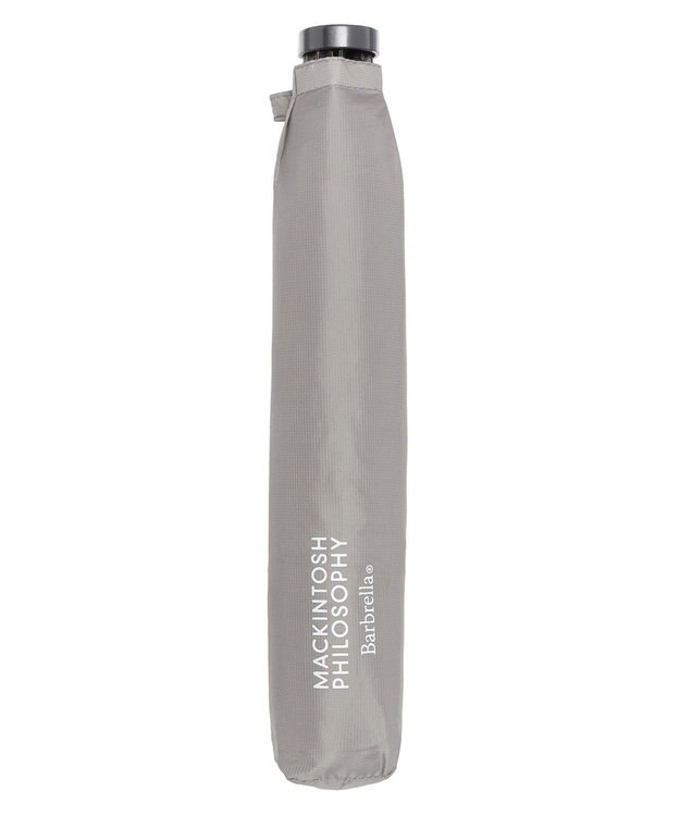 MOONBAT 【Begin12月号掲載/大きめ】マッキントッシュ フィロソフィー 折りたたみ傘 Barbrella 超軽量 約125g 無地 60cm ライトグレー
