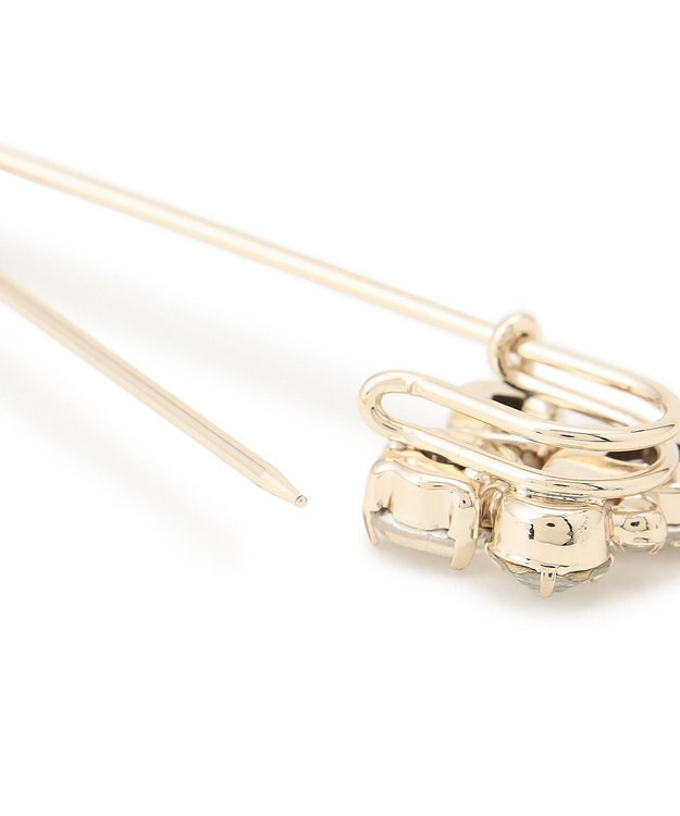 23区 ビジュー キルトピン ホワイト系