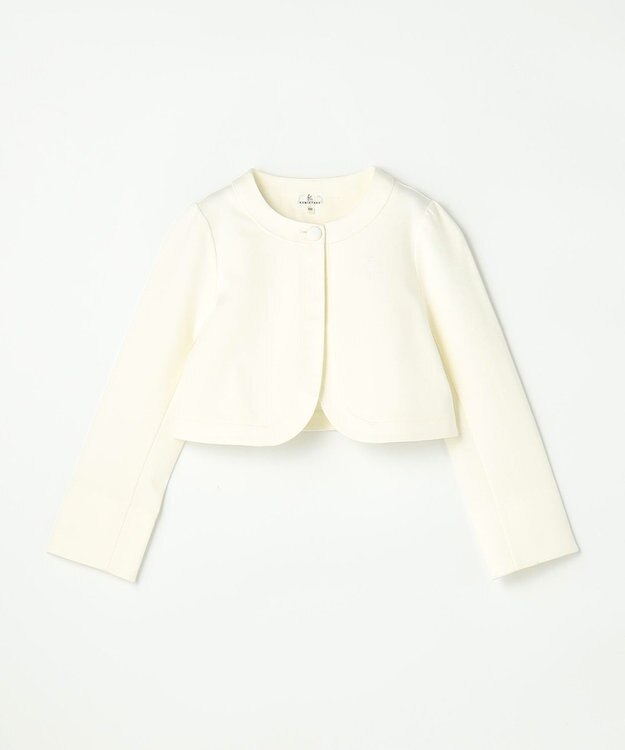 組曲 KIDS 【110-140㎝】 フラワーアーチワンピース＆ボレロジャケットセット ミントグリーン