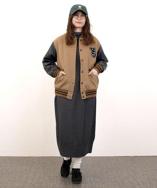 J.PRESS YORK STREET 【UNISEX】スタジアム ジャケット キャメル系