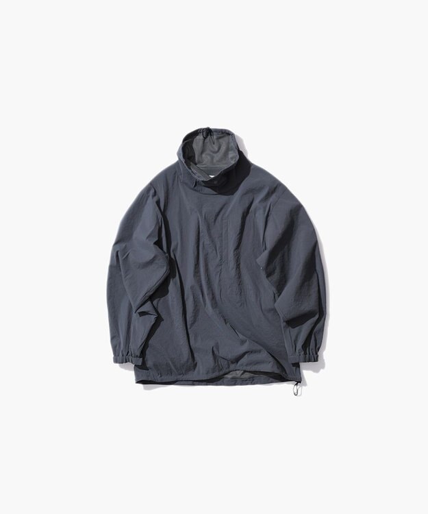 ATON HIGH STRETCH NYLON | スタンドプルオーバー - UNISEX CHARCOAL GRAY