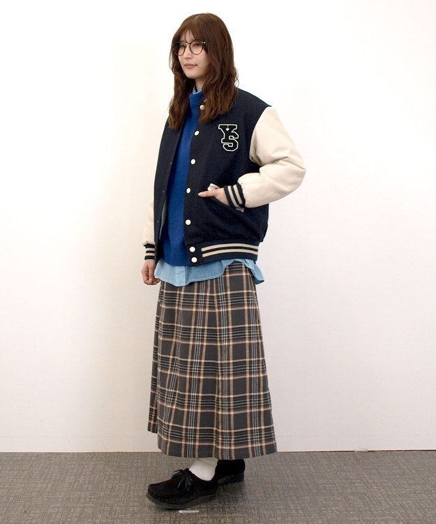 J.PRESS YORK STREET 【UNISEX】スタジアム ジャケット ネイビー系