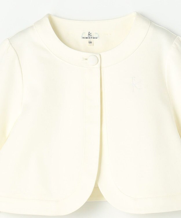 組曲 KIDS 【110-140㎝】 フラワーアーチワンピース＆ボレロジャケットセット ミントグリーン