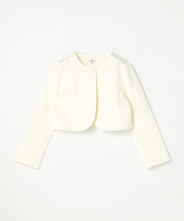 組曲 KIDS 【110-140㎝】 フラワーアーチワンピース＆ボレロジャケットセット ピンク