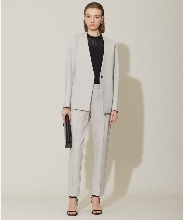 ICB L 【洗える】 レースニットトップス ブラック系