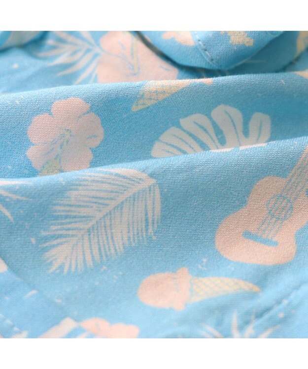 PET PARADISE スヌーピー 接触冷感 背中開き リゾートシャツ 小型犬 スカイブルー