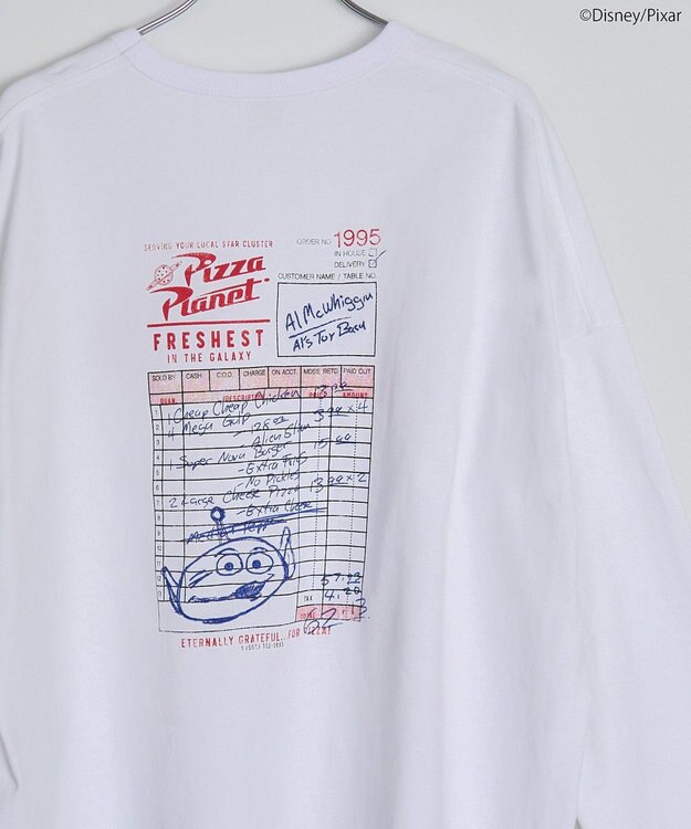 AMERICAN HOLIC Pizza Planet オーダーメモロングTシャツ Off White
