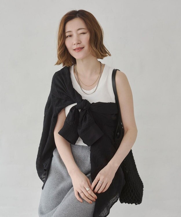 WEGO 【カップ付き】接触冷感なちゅ盛れカップインタンクトップ ホワイト