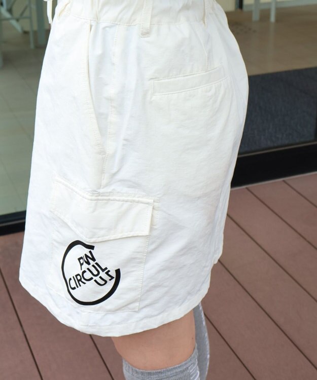 PW CIRCULUS 【WOMEN】【洗える】カーゴ スカート ゴルフウェア レディース ホワイト系
