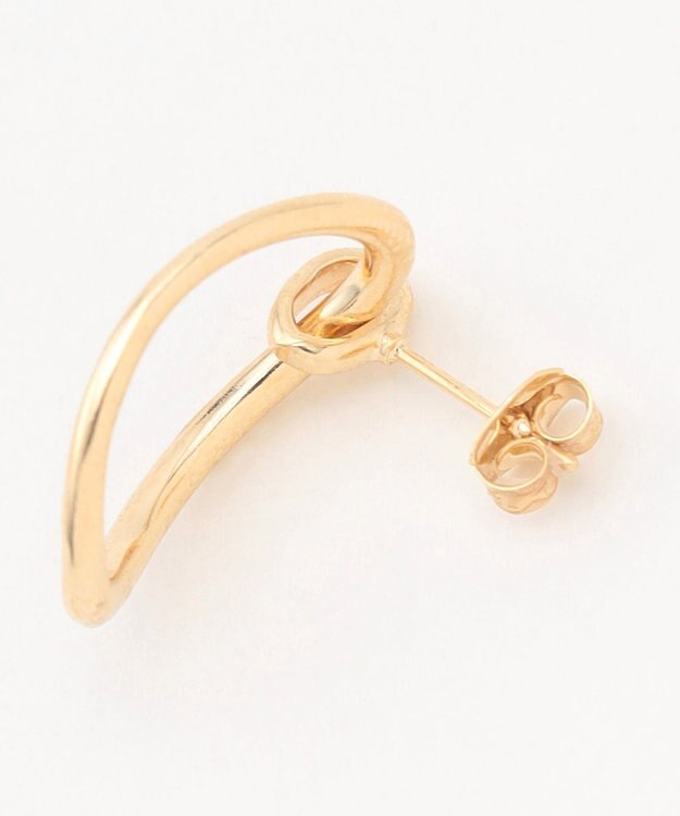 ANY 【WEB限定】ラウンドフープピアス（両耳用） ライトゴールド