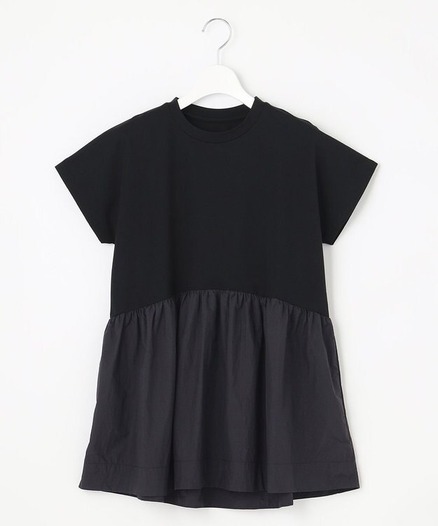 UNFILO L 【GLOW 6月号掲載/接触冷感/ストレッチ】BEAUTY FORM タフタコンビTシャツ ブラック